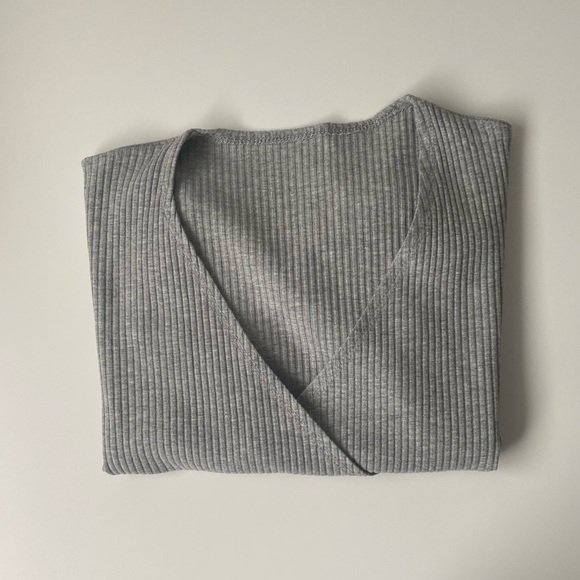 New ROMWE Gray Wrap Crop Top! - Picture 5 of 5